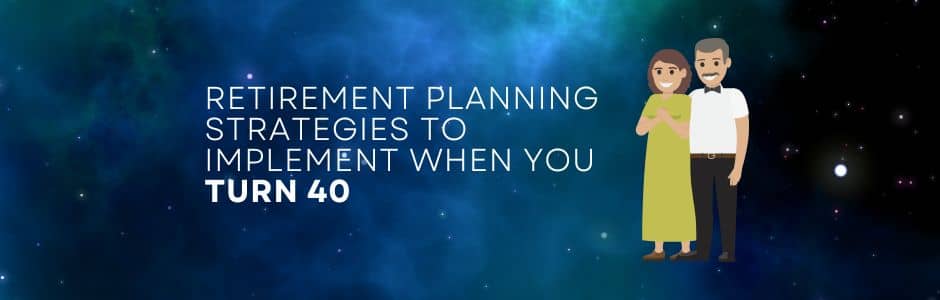 A financial advisor guiding a 40-year-old investor through retirement planning strategies with JM Financial Services.