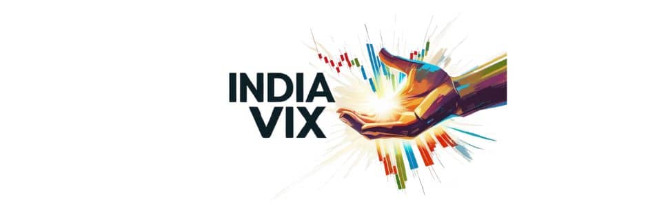 India VIX volatility index graph with Nifty overlay