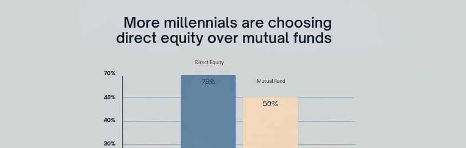 Millennial investor tracking stock market trends on a mobile trading app