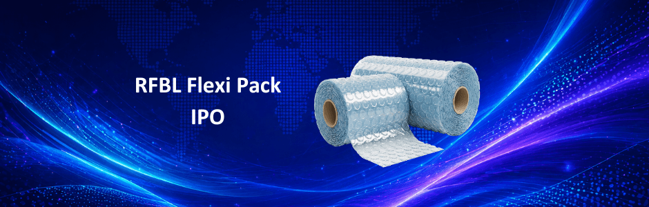 RFBL Flexi Pack IPO banner with ₹47 to ₹50 price band and May 2026 dates