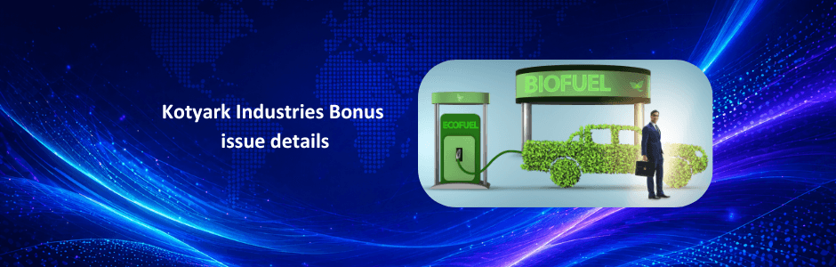 Kotyark Industries 10:1 bonus issue announcement graphic