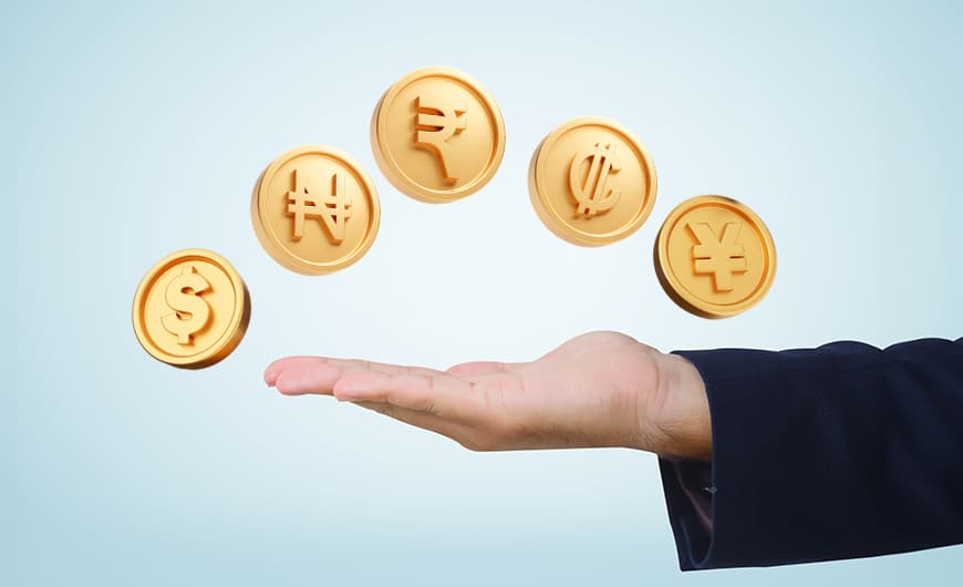 Currency market banner