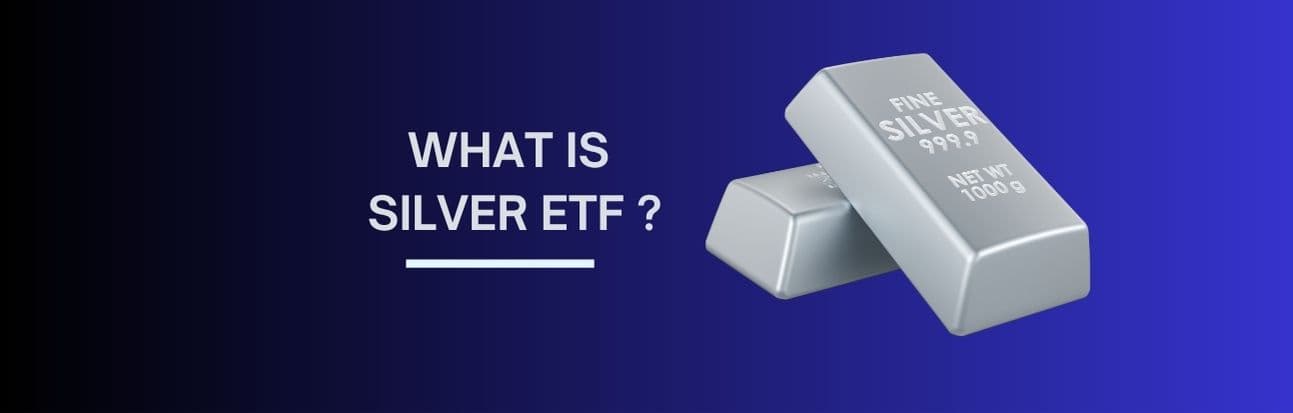 Investor tracking Silver ETF performance and silver prices on laptop screen