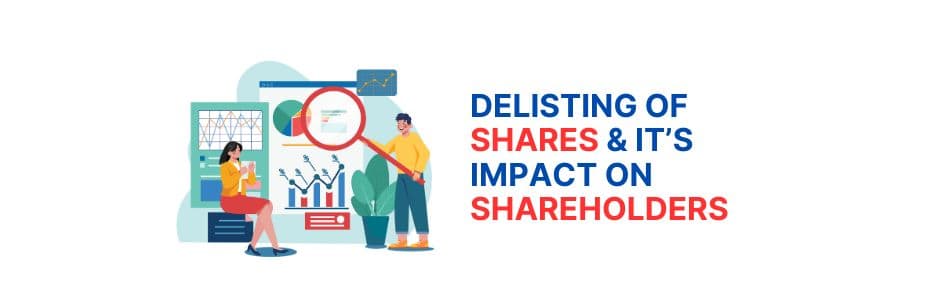 illustration showing share delisting reason & its impact