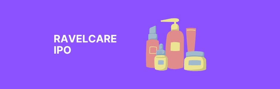 Investor checking Ravelcare IPO issue dates and lot size on a mobile trading app