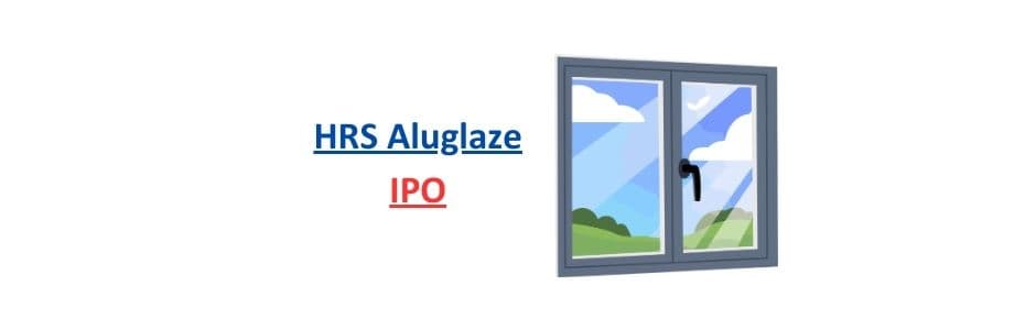 Investor analysing HRS Aluglaze IPO price band, lot size and issue size on a trading dashboard