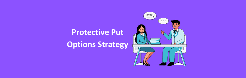 Protective Put options strategy payoff diagram