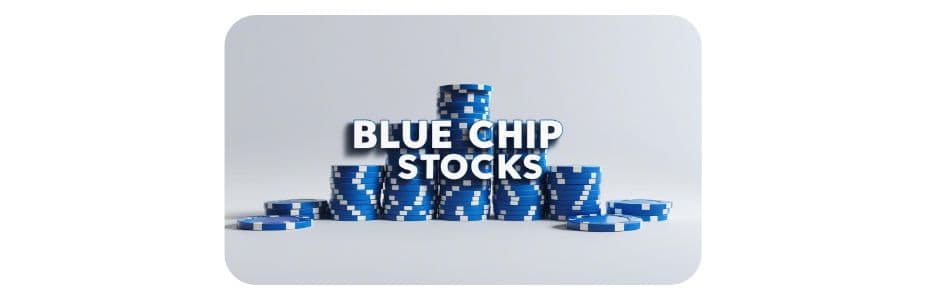 Infographic comparing blue-chip stocks vs penny stocks