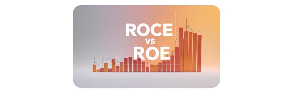 Bar chart comparing ROCE vs ROE for two companies