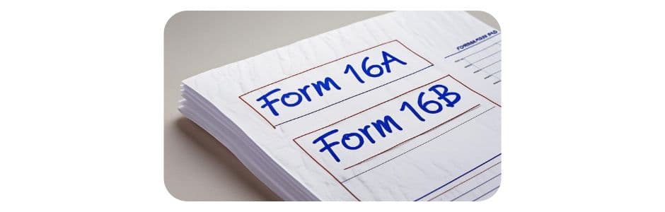 Visual comparison of Form 16A and Form 16B used for TDS in India