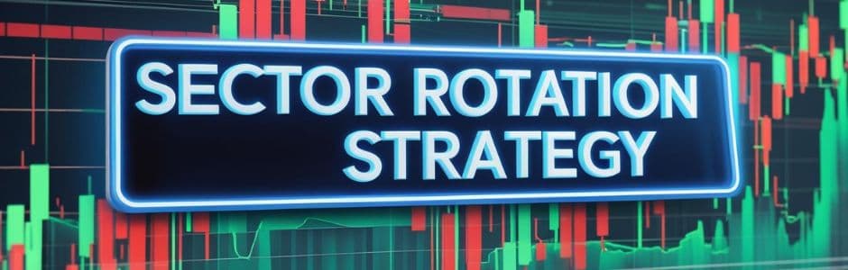 Sector rotation strategy chart showing market cycle and outperforming sectors