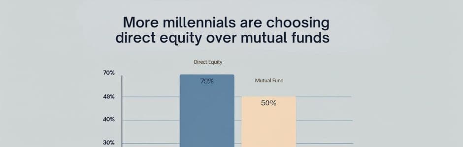 Millennial investor tracking stock market trends on a mobile trading app