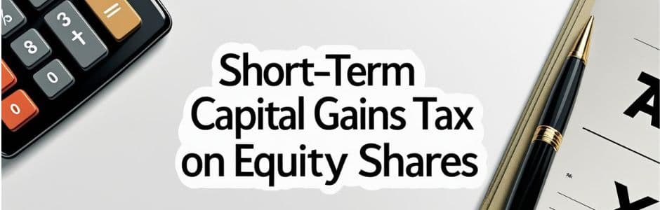 Illustration of short-term capital gains tax on equity shares in India