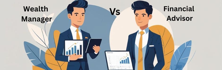 Comparison chart of wealth manager vs financial advisor services
