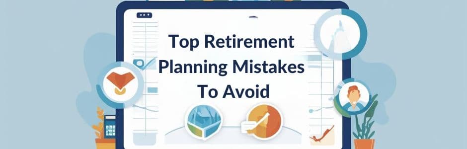Illustrations showing Top Retirement Planning Mistakes to Avoid