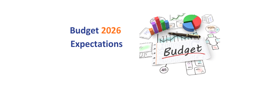 Middle class family reviewing Budget 2026 income tax slab expectations and Section 80C limits at home