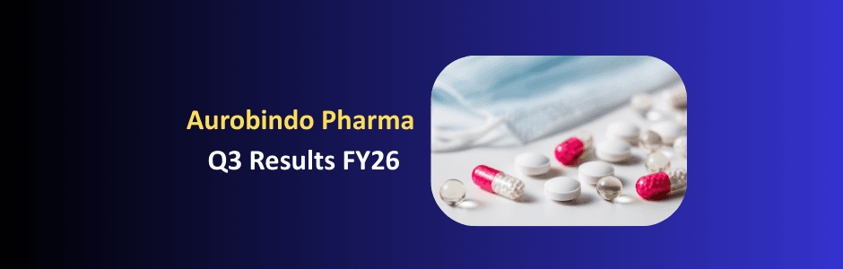 Growth graph showing Aurobindo Europe formulations +27.4% YoY Q3 FY26