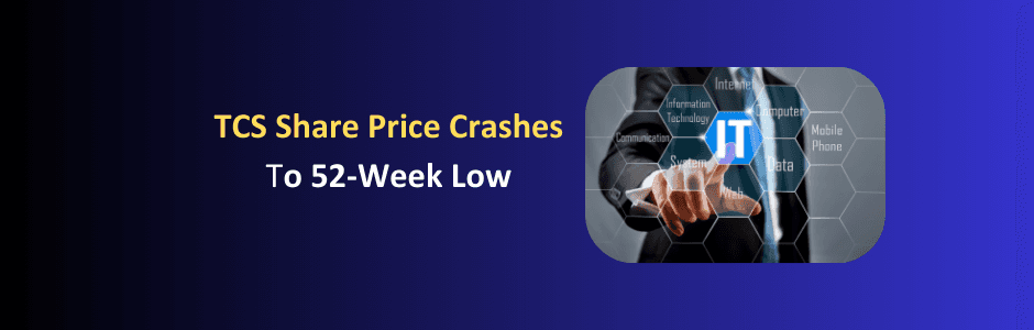TCS share price chart hitting 52-week low at ₹2753 with market cap below 10 lakh crore