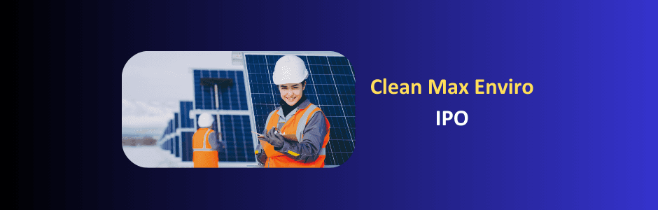 Timeline graphic showing Clean Max Enviro IPO dates from February 23–25 and listing on March 2 2026