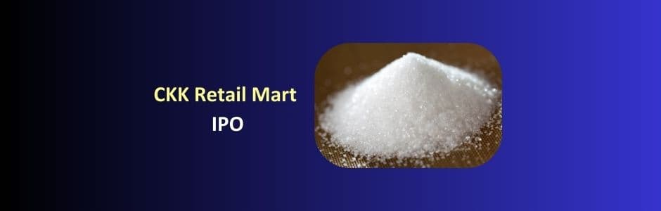 Investor checking CKK Retail Mart IPO details including price band ₹155–163 and lot size 800 on a stock app