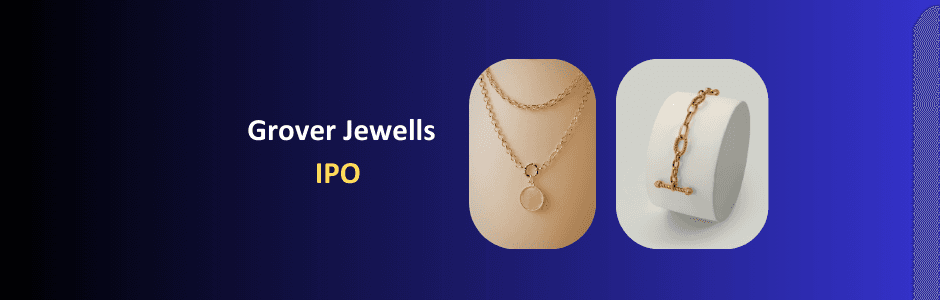 Investor checking Grover Jewells IPO price band ₹83–₹88 and lot size 1600 shares on mobile app