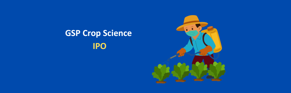 GSP Crop Science IPO banner with date 16–18 March 2026 and price band ₹304–₹320 per share