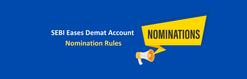 SEBI consultation paper graphic proposing demat nomination changes: fewer details, 4-nominee cap