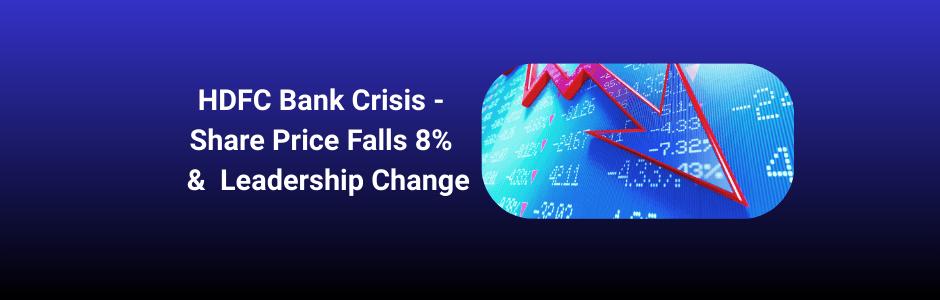 HDFC Bank share price crash 8 percent March 19 2026 — 52 week low ₹772 intraday — ADR falls 7 percent — chairman resignation market shock NSE BSE India