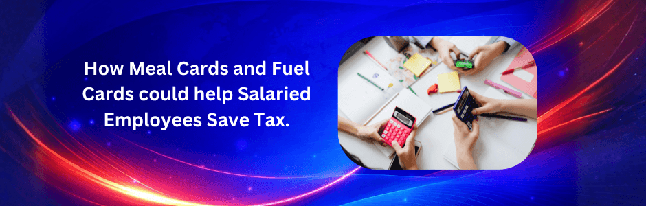 Employee swiping Sodexo meal card at cafeteria checkout showing tax-free ₹200 meal limit