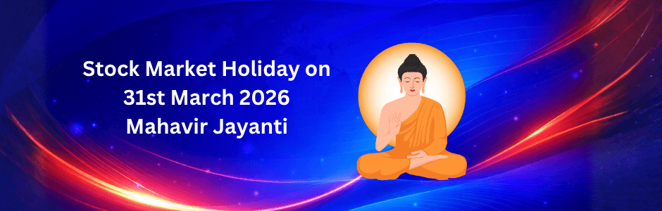 NSE BSE holiday calendar 2026 highlighting March 31 Mahavir Jayanti closure