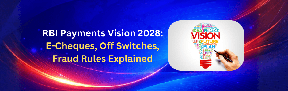 RBI Payments Vision 2028 timeline e-cheques off switch