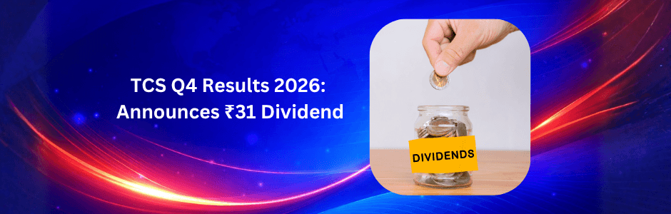 TCS Q4 results showing profit growth and dividend announcement ₹31 per share