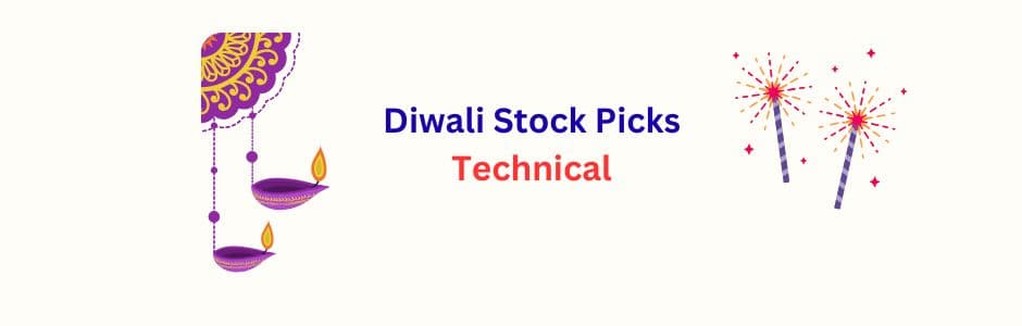 Table showing JM Financial Services Technical Diwali Picks 2025 with five stock recommendations and upside potential | JM Financial Services stock ideas