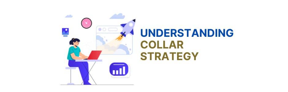 Illustration of collar strategy showing downside protection and upside cap for stock investors