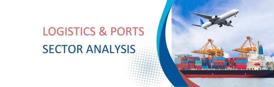Map showing major Indian ports and logistics corridor