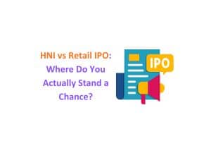 illustration showing ipo allotment chances in HNI vs retail category