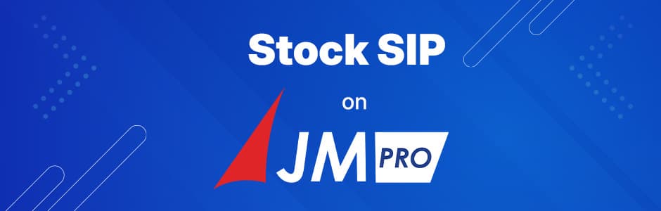 Stock SIP planning on a JM Pro app