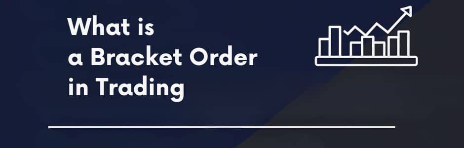 Stock price chart displaying a bracket order setup with automated stop loss and profit target lines