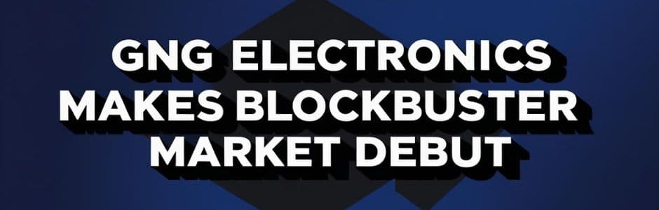 Investors monitoring GNG Electronics IPO listing on stock trading app with 50% premium gains