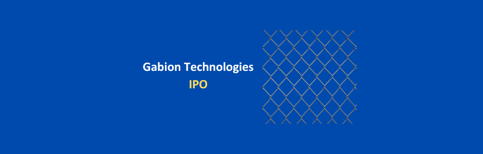 Investor analysing Gabion Technologies India IPO dates, lot size and financial ratios on a trading app