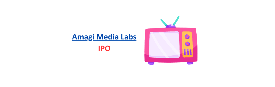 Investor reviewing Amagi Media Labs IPO lot size 41 shares and financials on app