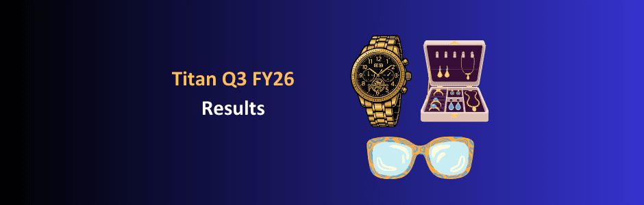 Graph showing Titan Q3 FY26 net profit rising 61 percent year-on-year to ₹1,684 crore