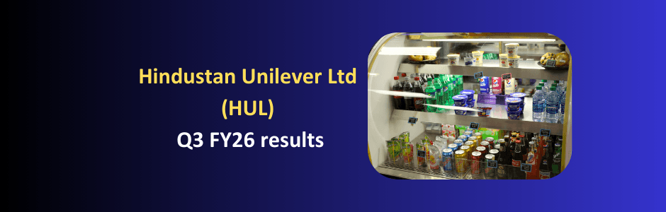 HUL stock price chart reaction after Q3 FY26 results announcement