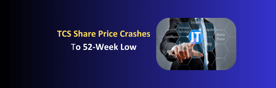 TCS share price chart hitting 52-week low at ₹2753 with market cap below 10 lakh crore