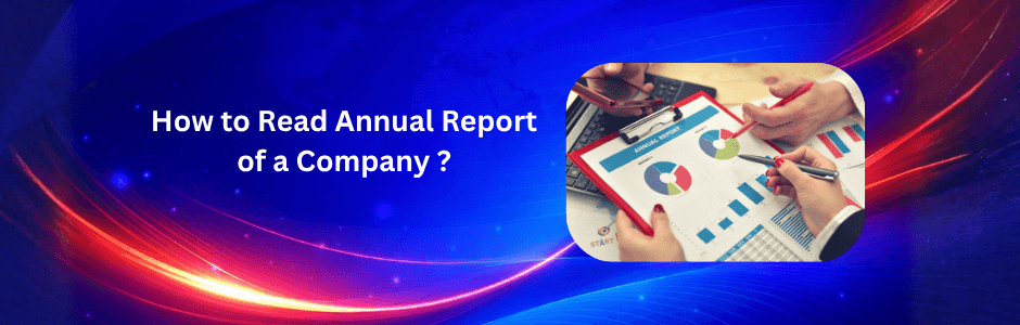 annual report analysis showing financial statements and company performance chart