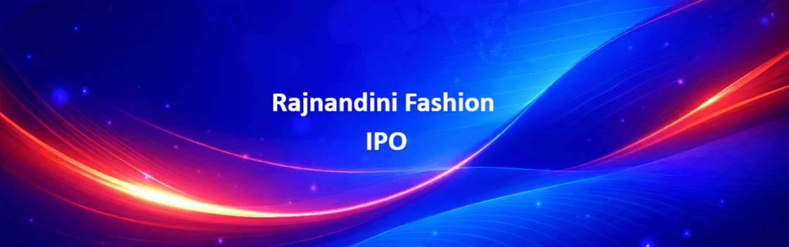 Rajnandini Fashion IPO banner showing price band ₹59 to ₹63 and May 2026 dates.